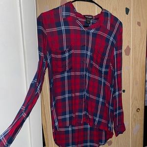 Button up flannel top